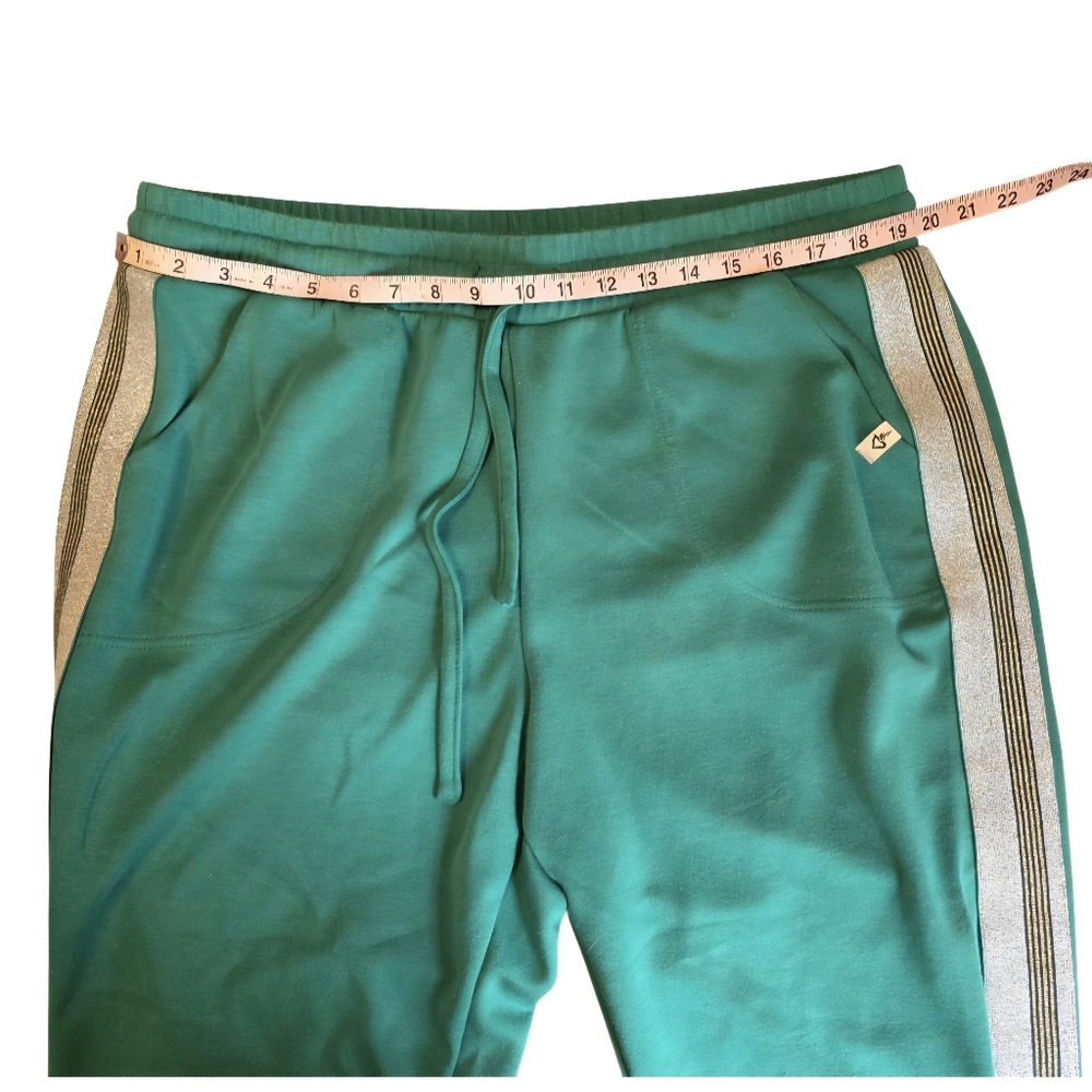 Torrid LoveSick Classic Fit Jogger Green with Glitter Stripe Size 2 18-20 - Picture 5 of 7